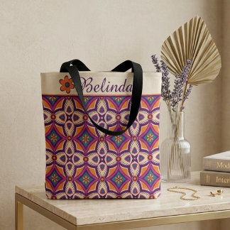 Bolsa de mano de arte popular bohemio