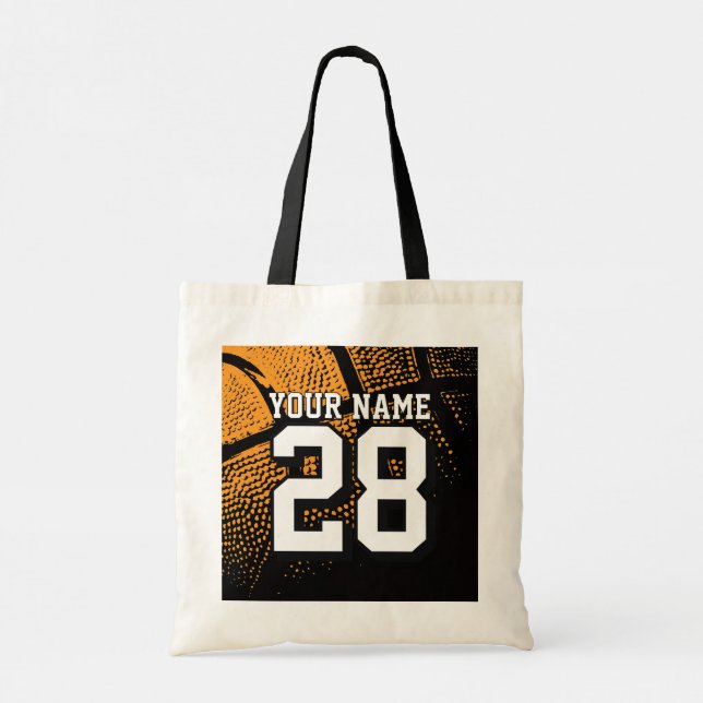 Bolsa de mano de baloncesto atlético para fanático (Reverso)