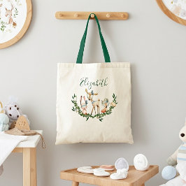 Bolsa de mano de bebé ciervo en acuarela linda