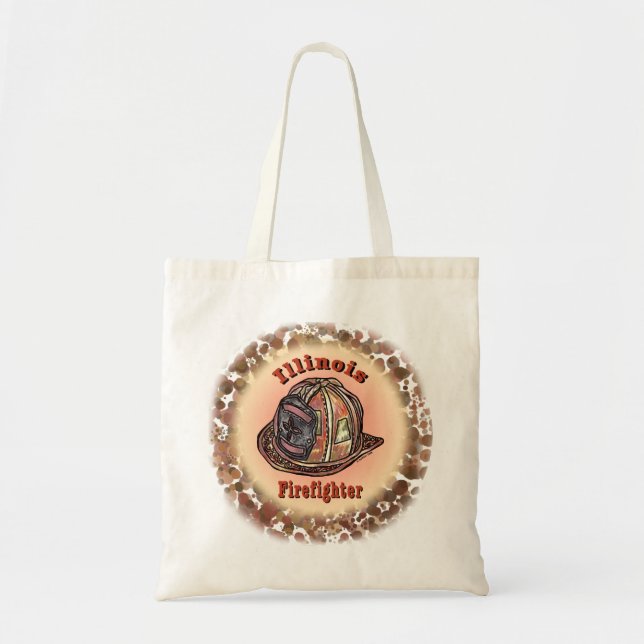 bolsa de mano de Bombero de Illinois (Frente)