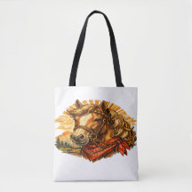 Bolsa de mano de caballo vaquero occidental con ba