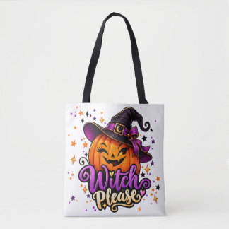 Bolsa de mano de calabaza Witch Please para Hallow