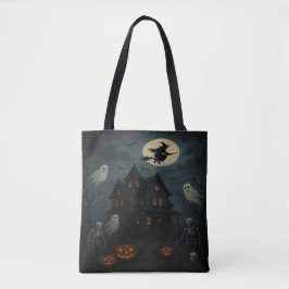 Bolsa de mano de Casa Embrujada de Halloween