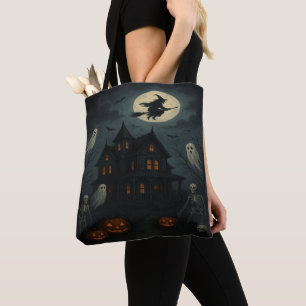 Bolsa de mano de Casa Embrujada de Halloween