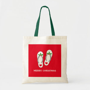 Bolsa de mano de chanclas de playa Feliz Navidad t