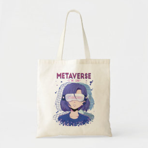 Bolsa de mano de chica de anime con gafas de reali