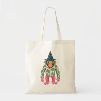 Bolsa de mano de chimpancé lindo con sombrero de m