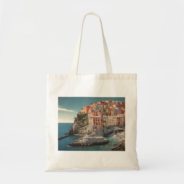 Bolsa de mano de Cinque Terre (5 tierras d) (Frente)