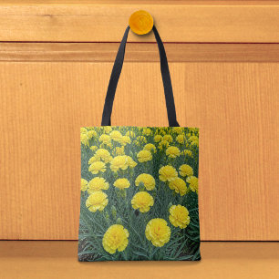 Bolsa de mano de claveles amarillos