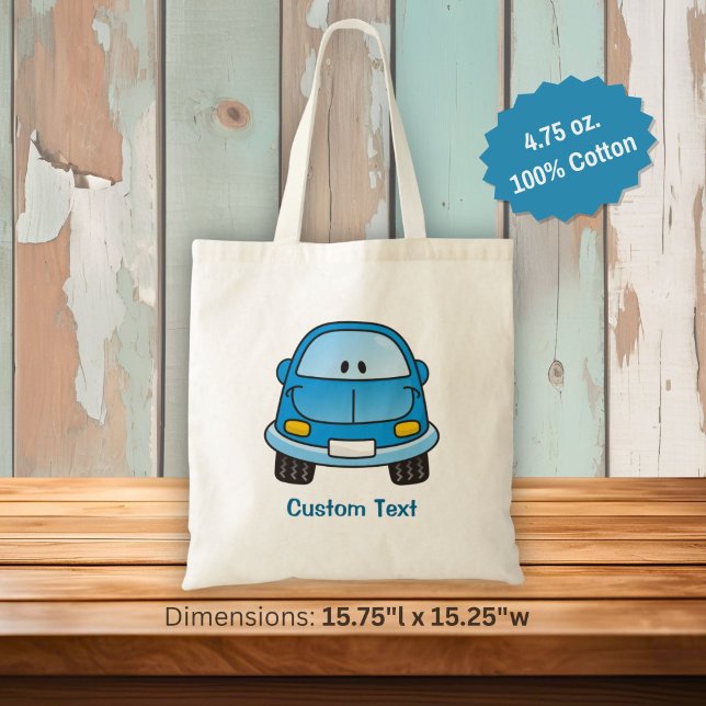 Bolsa de mano de coche de dibujos animados azul (Subido por el creador)