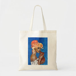 Bolsa de mano de Collage de Gatos con Medios Mixto