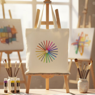 Bolsa de mano de creatividad de lápiz de arcoíris