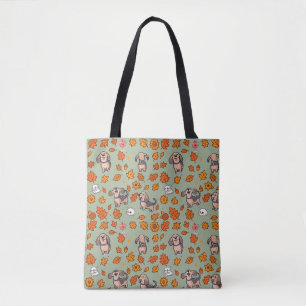 Bolsa de mano de Dachshund Halloween Kawaii Amante