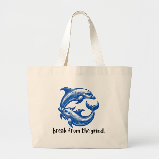 Bolsa de mano de delfines (Frente)