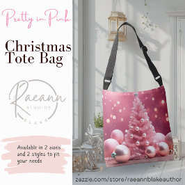 Bolsa de mano de diseño navideño Pretty in Pink