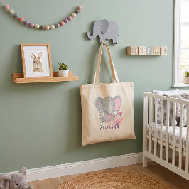 Bolsa de mano de elefante bebé acuarela linda