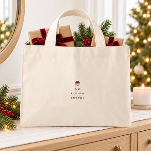 Bolsa de mano de Elfo de Navidad tan alegre y dive