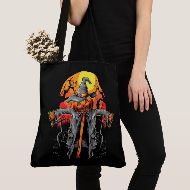 Bolsa de mano de espantapájaros de Halloween (Detalle)