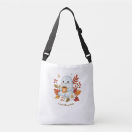 Bolsa de mano de fantasma lindo bebiendo café