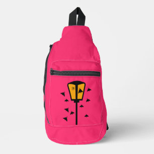 Bolsa de mano de farola y polillas