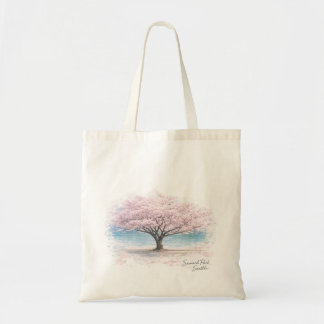 Bolsa de mano de flor de cerezo de Seattle