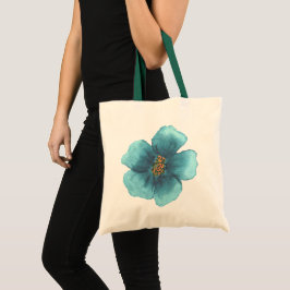 Bolsa de mano de flores de acuarela blanca de marc