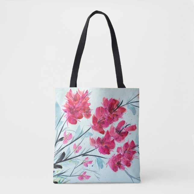 Bolsa de mano de flores de paseo marítimo (Anverso)