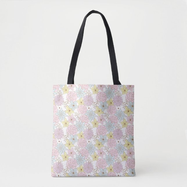 bolsa de mano de flores de primavera (Anverso)