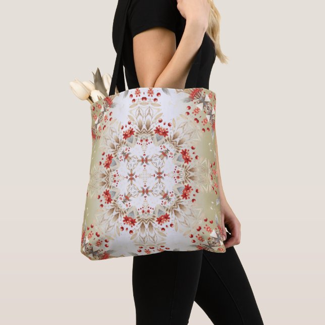 Bolsa de mano de flores modernas para las fiestas (Detalle)