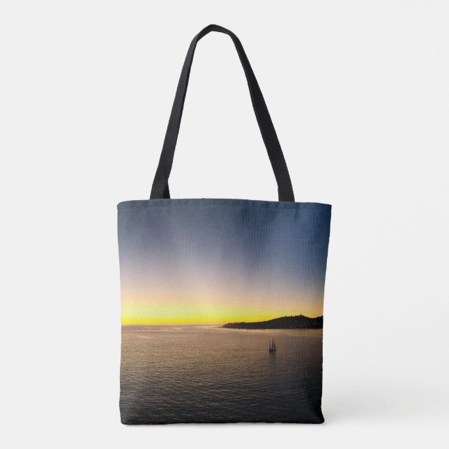 Bolsa de mano de fotografía de puesta de sol naveg (Reverso)