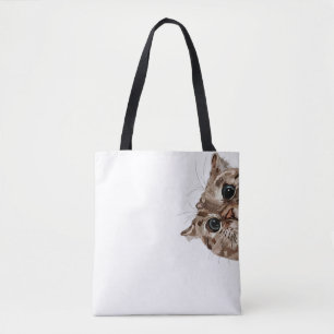 Bolsa de mano de gato divertido