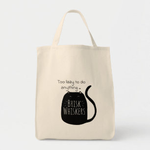 Bolsa de mano de gato negro perezoso