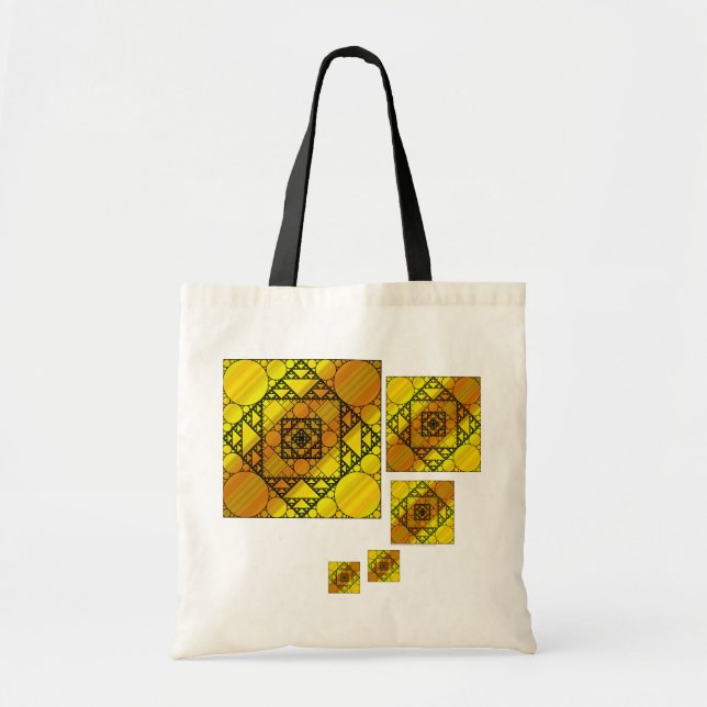 Bolsa de mano de geometría fractal (Frente)