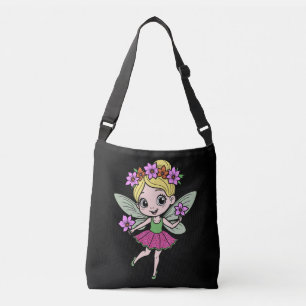 Bolsa de mano de hada de flor linda
