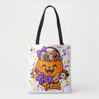 Bolsa de mano de Halloween Calabaza Linda 'Truco o