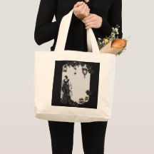 Bolsa de mano de Halloween gótica | Rosa negra de 