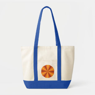 Bolsa de mano de ilusión óptica naranja