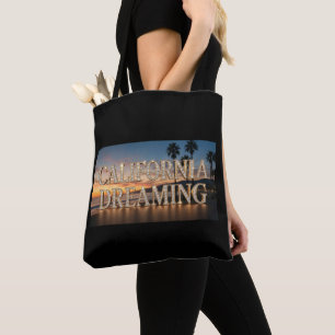 Bolsa de mano de impresión total Soñando Californi