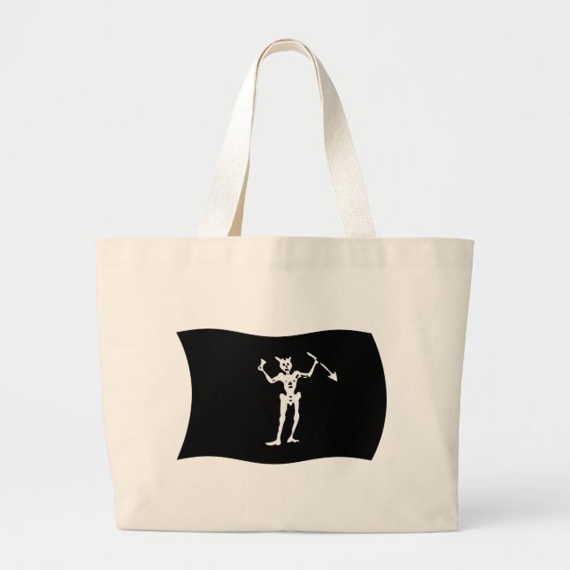 Bolsa de mano de la bandera de Barbanegra (Frente)