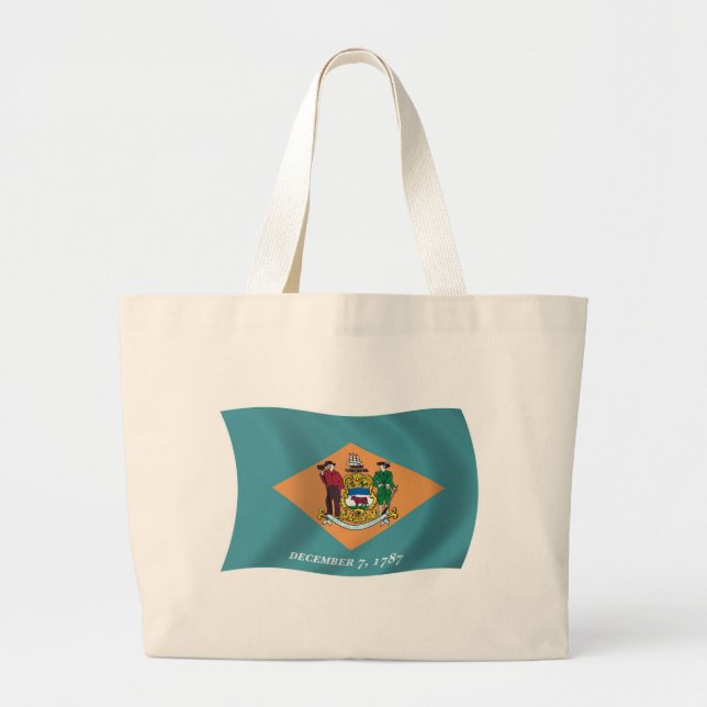 Bolsa de mano de la bandera de Delaware (Frente)