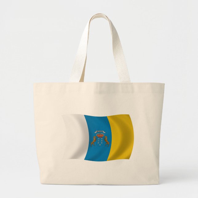 Bolsa de mano de la bandera de las Islas Canarias (Frente)