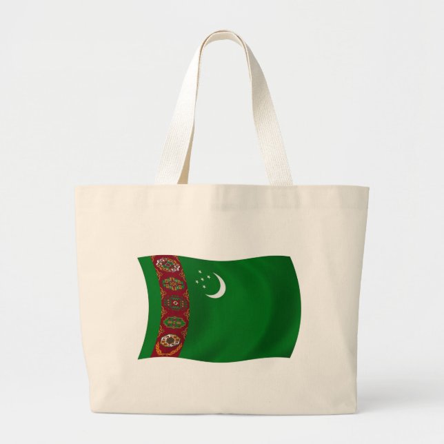 Bolsa de mano de la bandera de Turkmenistán (Frente)