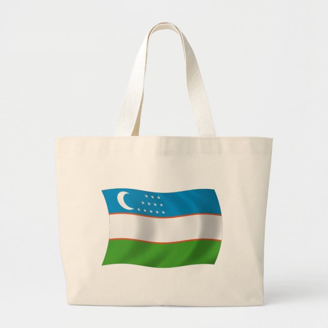 Bolsa de mano de la bandera de Uzbekistán (Frente)