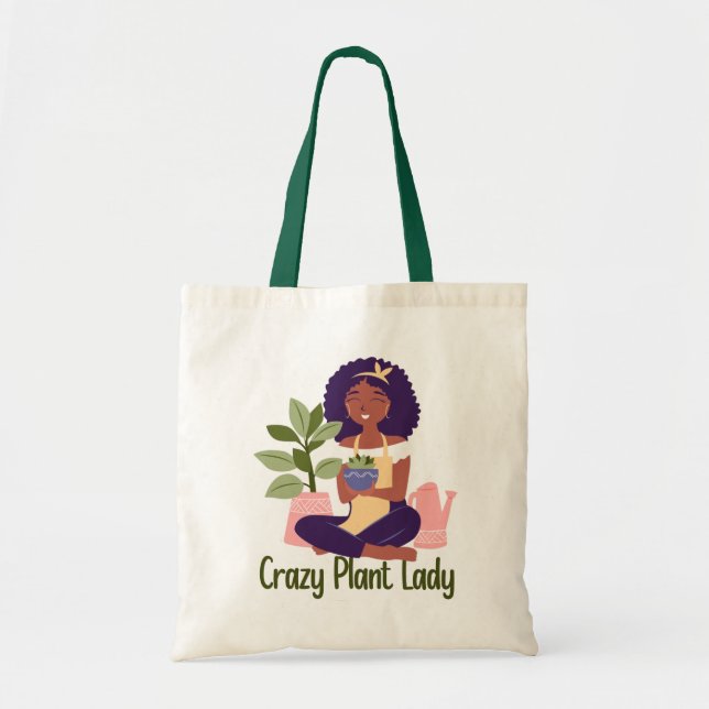 Bolsa de mano de la loca de las plantas (Frente)