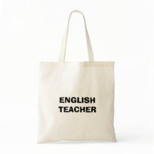 Bolsa de mano de la profesión de profesor de inglé