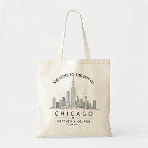 Bolsa de mano de la silueta de Chicago – Regalo de