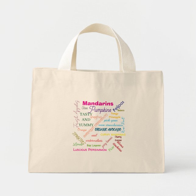 Bolsa de mano de lienzo culinario (Frente)