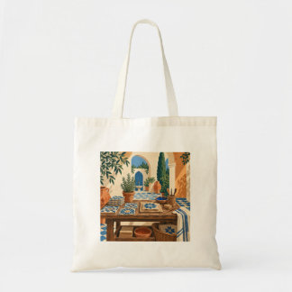 Bolsa de mano de lona Azure Tilemaker Courtyard