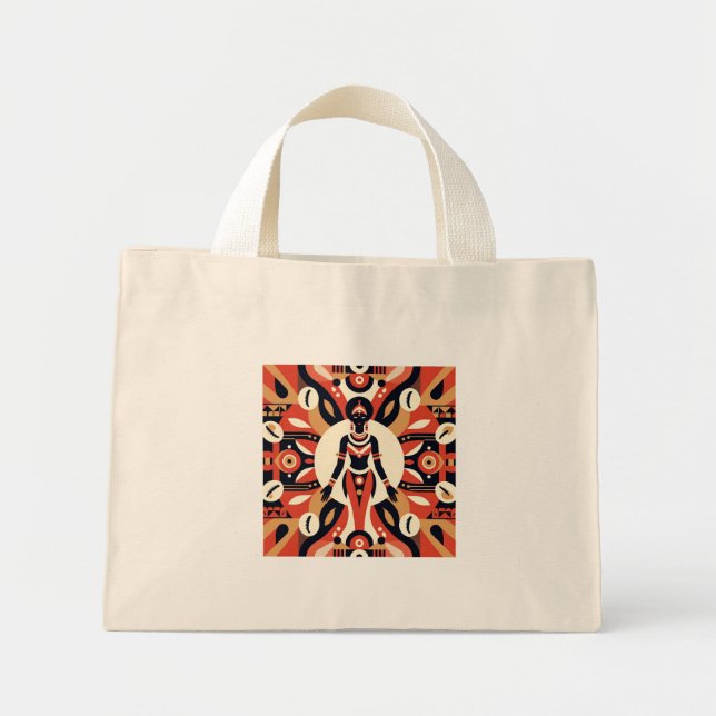 Bolsa de mano de lona con cita de empoderamiento d (Frente)