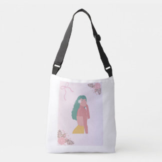 Bolsa de mano de lona con diseño artístico colorid